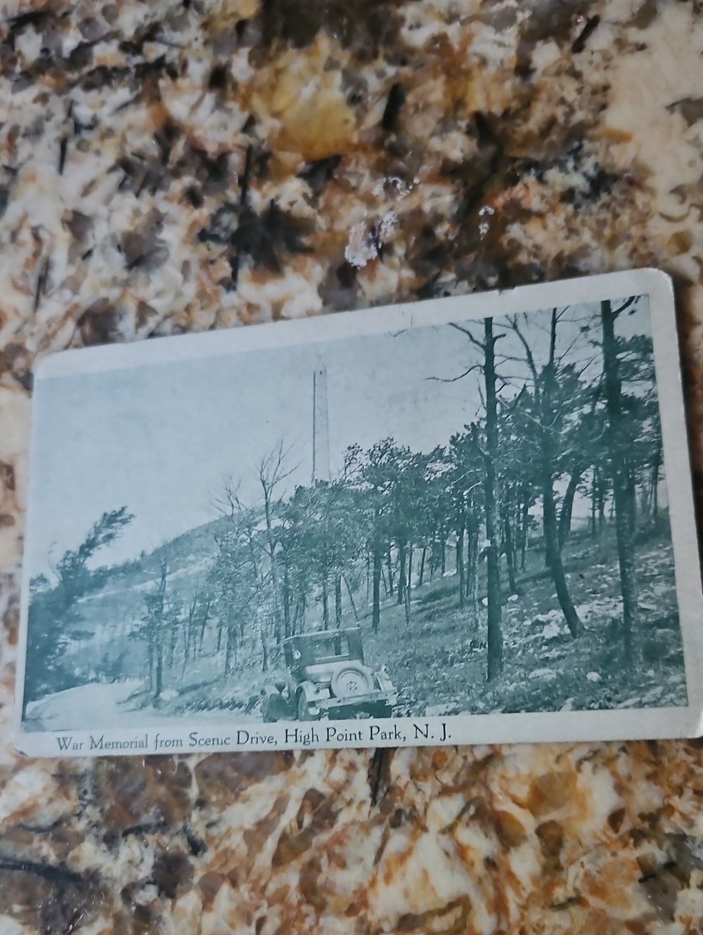 Vintage 1920's Postcard featuring Iconic War Memorial at High Point Park, N.J.